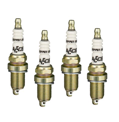 Accel Ignitions Shorty Header Spark Plug Restistor Heat Range 7 Set Of 8