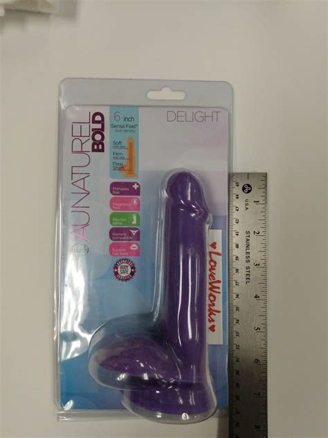 Blush Au Natural Bold Massive 6 Dildo Purple LoveWorks For Better