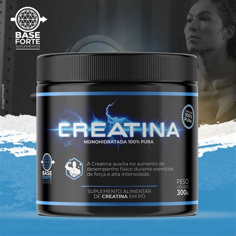 Creatina Monohidratada 100 Pura 150g Empório Base Forte