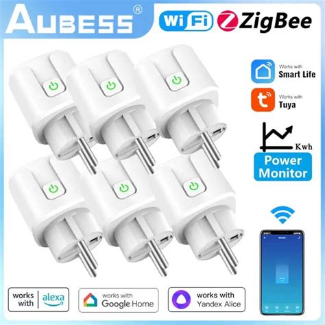 Aubess Eu Smart Plug A Wifi A Zigbee Tuya Smart Socket With Power