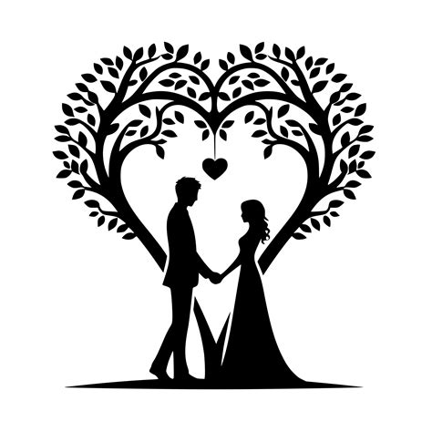 Tree Heart Arch Design Svg For Cricut Laser Silhouette