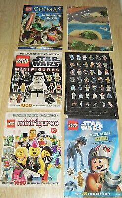 Job Lot Bundle Of Lego Sticker Activity Books Star Wars Minifigures