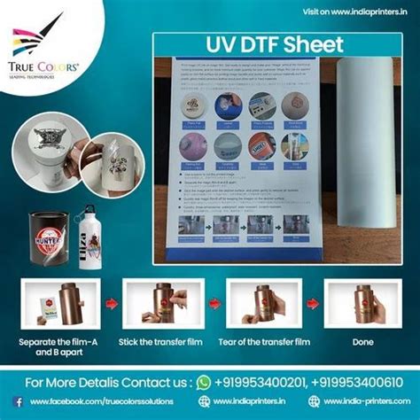 Uv Dtf Film In Delhi True Colors Solutions And Technologies India Private Limited