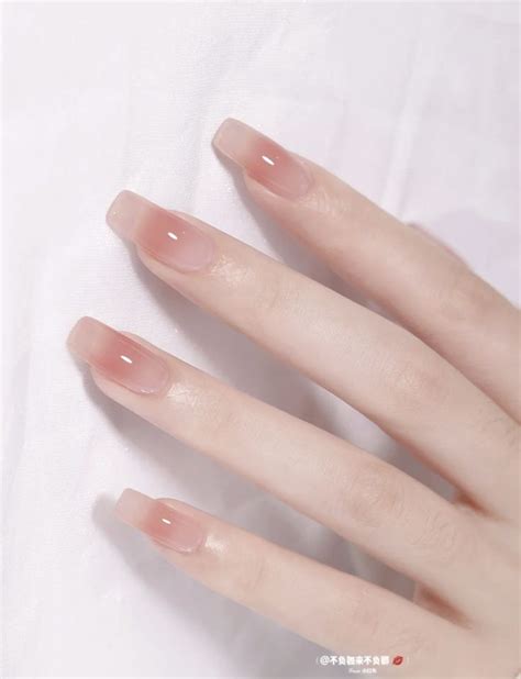 Xiaohongshu Chinese Blush Nails Inspo Douyin Chinese Nails Chinese Nail