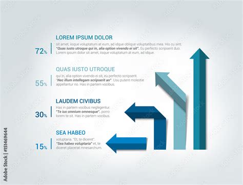 Arrow infographics flowchart. Vector. Stock Vector | Adobe Stock