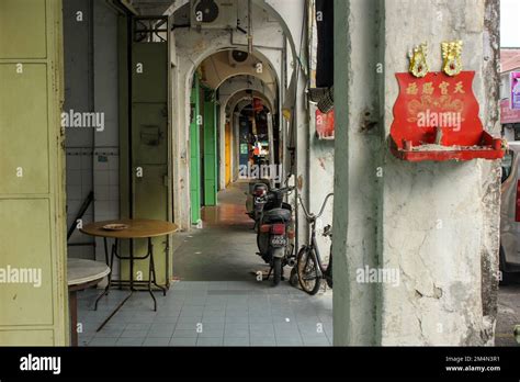 Georgetown Penang Malaysia November 2012 An Arcaded Alley Lined