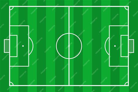 Premium Vector Soccer Field Green Grass Football Court Mockup Background Field For Sport