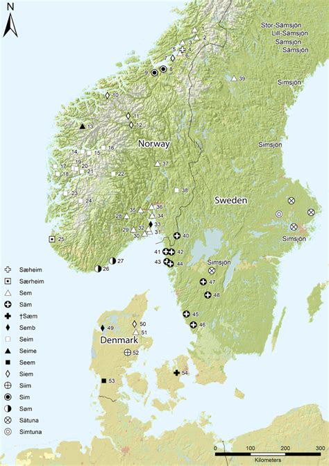 Place names describe Scandinavia in the Iron and Viking Ages