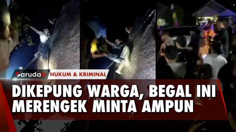 Hindari Amukan Massa Begal Ini Nekat Trobos Atap Rumah Youtube