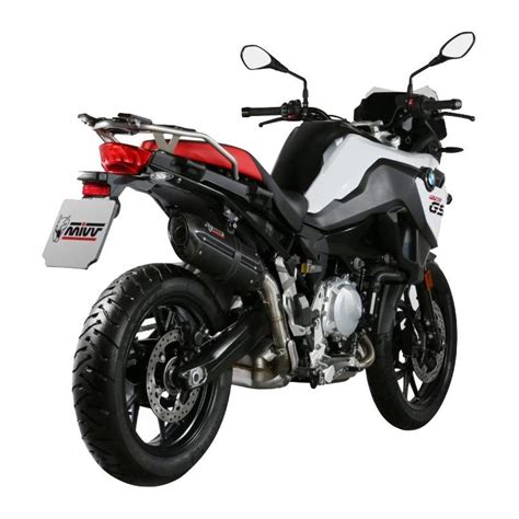 Silencieux Mivv Suono Inox Noir Casquette Carbone BMW F 750 850 GS 18