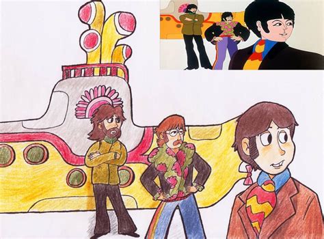 Redrawing Yellow Submarine Scene By Kabouterpollewop Yellow