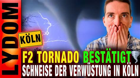 F2 TORNADO in Köln Poll BESTÄTIGT Daten und der Zugweg des Tornados