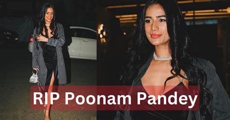 Rip Poonam Pandey सर्वाइकल कैंसर के कारण 32 साल की उम्र में पूनम पांडे का निधन हो गया Broken