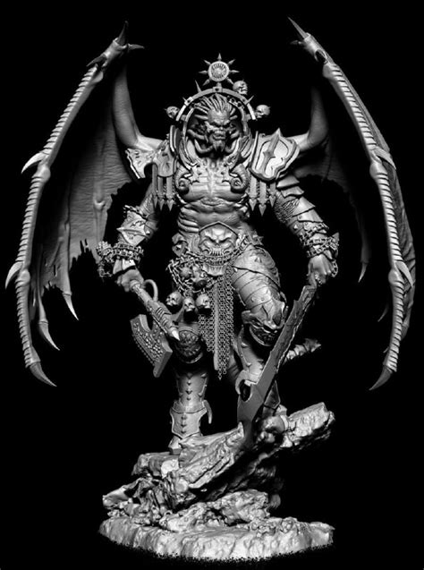 The Daemon Primarch Angron 3D Print Model PresetsFX