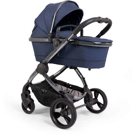 Icandy Peach Stroller Phantom Chassis Navy Twill From W H Watts
