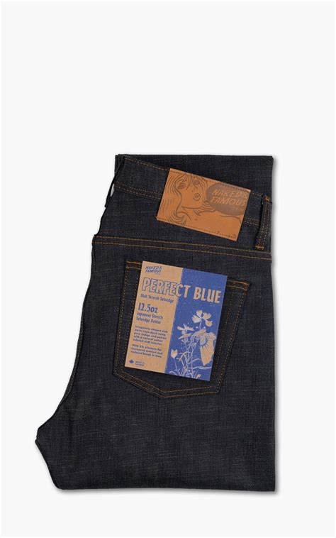 Naked Famous Denim Weird Guy Perfect Blue Slub Stretch Selvedge Cultizm