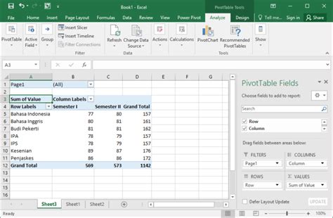 Cara Membuat Diagram Pivot Table - IMAGESEE