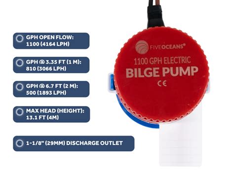 Amazon Five Oceans Gph Lph Bilge Pump Volts