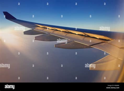 Close up of an aircraft wing spoilers Stock Photo - Alamy