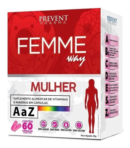 Polivitaminico A A Z Femme Way Mulher Vitamina C 60 Cápsulas MercadoLivre