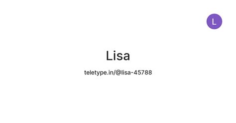 Lisa — Teletype