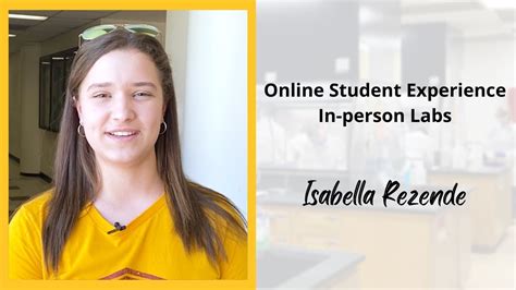 Experience At Arizona State University Online In Person Labs