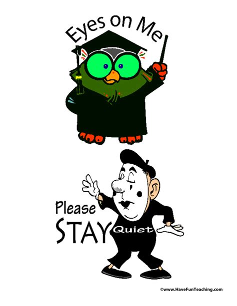 classroom behavior signs  fun teaching