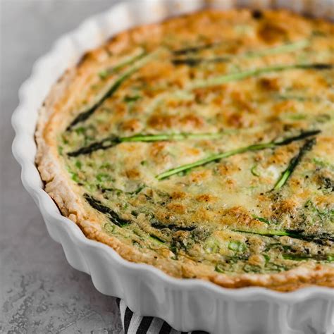 Spring Quiche With Asparagus Gruyere And Fontina Recipe Sur La Table