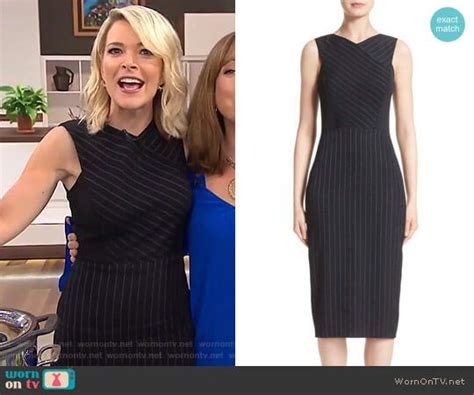 Megyn’s black pinstripe sleeveless dress on Megyn Kelly Today ...