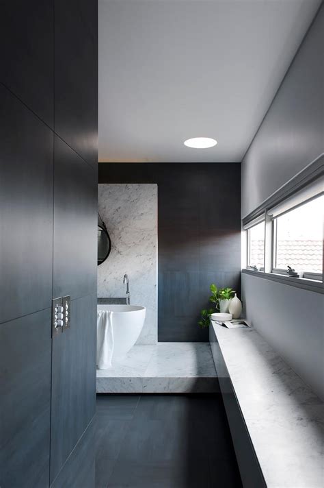 Award Winning Monochromatic Bathroom By Minosa Design