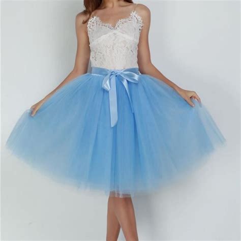 Jupe en tulle longueur genou pour femme jupes tutu plissées élégantes