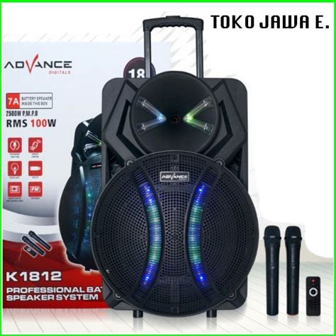 Jual SPEAKER BLUETOOTH ADVANCE K 1812 Speaker Meating Ukuran 18 Inch