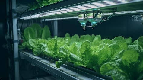 Premium Photo In A Hydroponic Greenhouse Employing Smart Farming