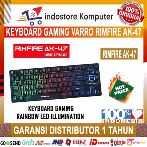 Jual Keyboard Komputer Gaming Lampu Rgb Varro Prime Rimfire Ak47 Murah