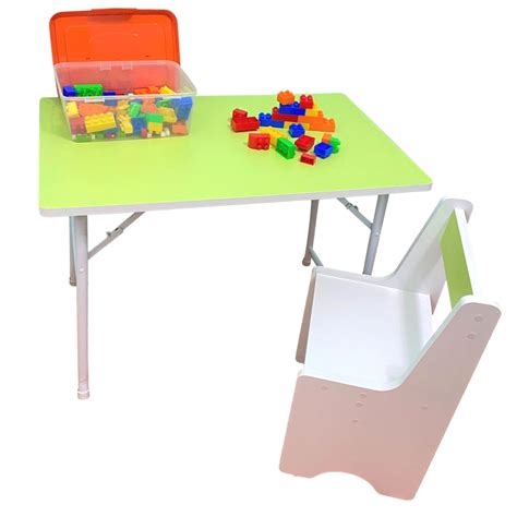 Ripley SET MESA SILLA INFANTIL MODELO FLEX 65CM 5 9 AÑOS COLOR VERDE