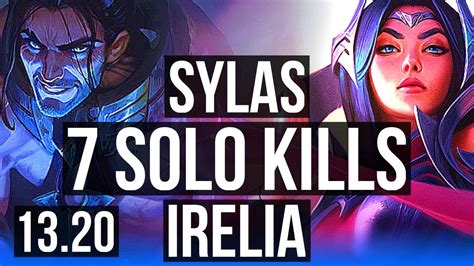 SYLAS Vs IRELIA MID 7 Solo Kills Legendary 24 4 10 1 2M Mastery