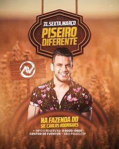 Piseiro Diferente Ávine Vinny Flyer Social Media PSD Editável download