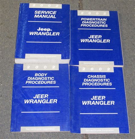 2002 Jeep Wrangler Service Repair Diagnostic Manual Set EBay