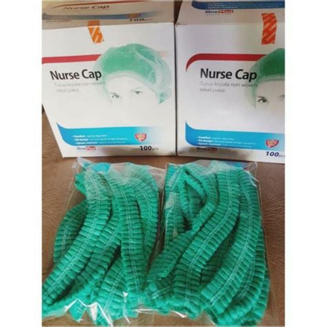 Jual Nurse Cap ONEMED NurseCap OM Isi 50 Pcs Shopee Indonesia