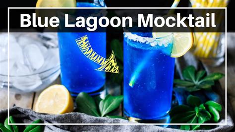 Blue Lagoon Mocktail Drink