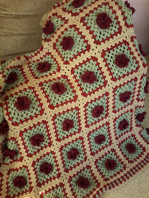 Poppy Afghan - Etsy