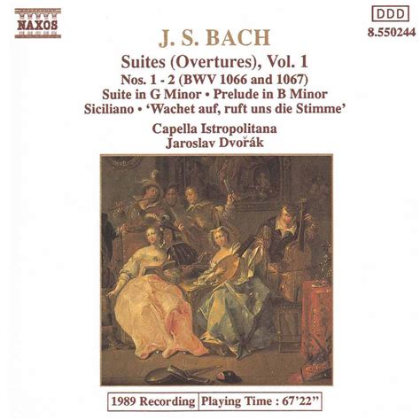 Bach J S Orchestral Suites Nos 1 And 2 Bwv 1066 1067 CD Opus3a