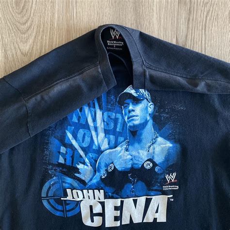 John Cena WWE T-Shirt Size L Measurements: Pit to... - Depop