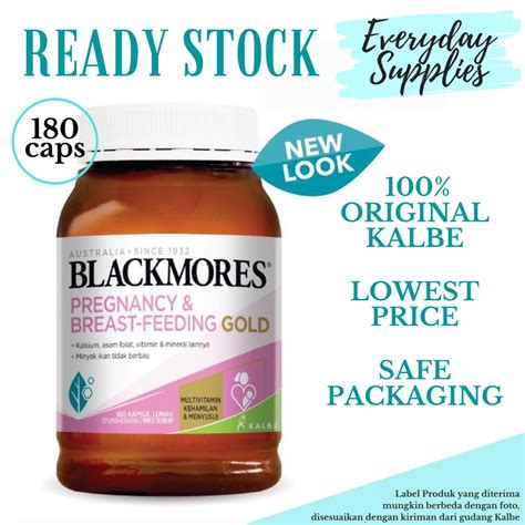 Jual BLACKMORES PREGNANCY AND BREASTFEEDING GOLD 180 Kapsul CAPS BPOM