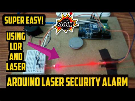 Arduino Laser Security Alarm || Laser Security with LDR - Arduino ...