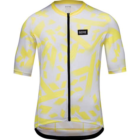 Gorewear Spirit Signal Camo Kurzarm Trikot Herren Washed Neon Yellow