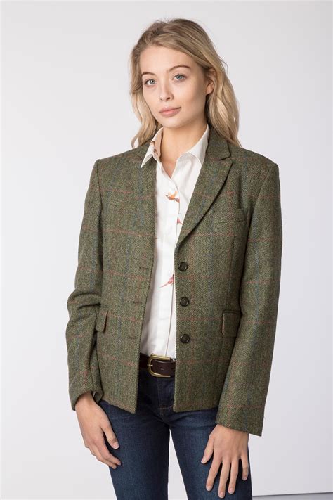 Womens Tweed Fitted Jacket Uk Short Tweed Blazer Rydale