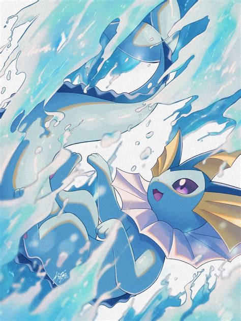 Vaporeon Pokemon Drawn By Kuchiba Jret Danbooru