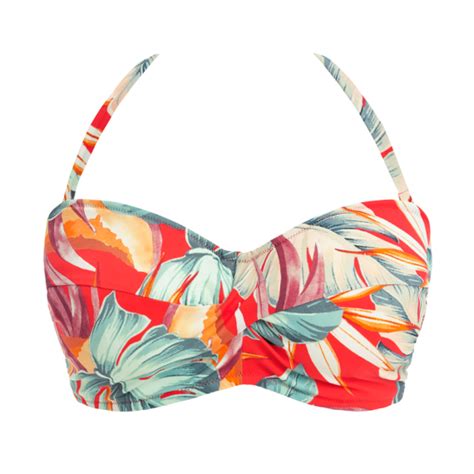 Fantasie Badmode Bamboo Grove Bandeau Bikinitop Hot Chilli Annadiva