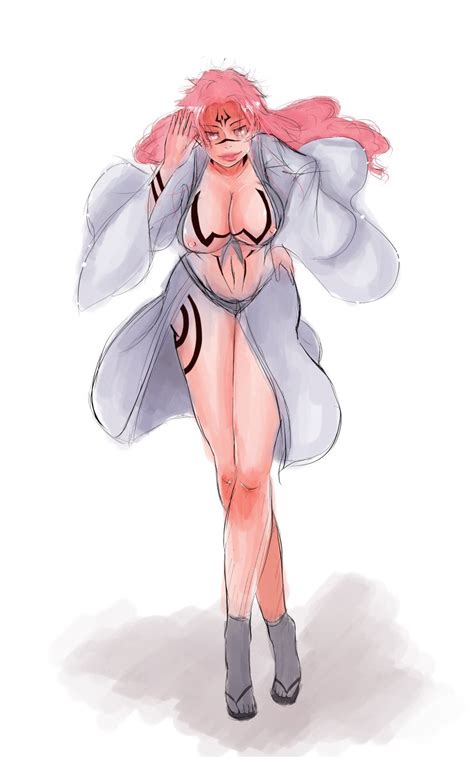 Rule 34 Big Breasts Dominant Female Genderswap Mtf Jujutsu Kaisen Nipples Pink Hair Ryoumen